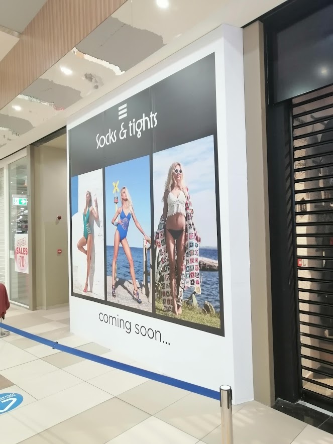 лепене на фолио на магазин за дамско бельо